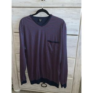 Calida Switzerland XL Long Sleeve Shirt - Red and Blue